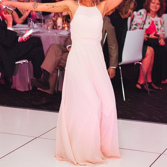 Azazie Brylee Bridesmaid Dress in Pearl Pink - Picture 4 of 4